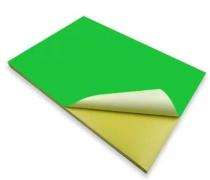 Plain Vinyl Self Adhesive Label 99 x 34 mm Green_0
