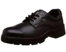 Real Leather Steel Toe Safety Shoes Black_0
