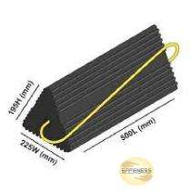 SAFENESS 1000 mm Rubber Wheel Chock A002 Black_0