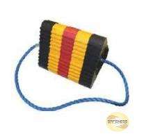 SAFENESS 560 mm Rubber Wheel Chock A002 Black and Yellow_0