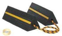 SAFENESS 350 mm Rubber Wheel Chock A002 Black_0