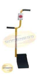 SAFENESS 50 mm Mild Steel Wheel Chock A002 Yellow_0