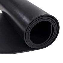 RISHABH 1000 - 10000 mm Natural Rubber Flat Rubber Strip RPRS01 Black_0