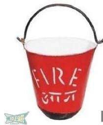SOLESAFE Mild Steel 9 L Fire Bucket Red_0