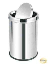 SAFENESS Self Closing Bins Silver 60 L Stainless Steel_0