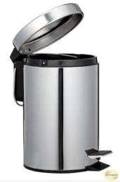 SAFENESS Pedal Bins Silver 30 L Stainless Steel_0