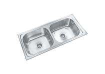 Parryware Stainless Steel Kitchen Sink Double Bowl NEW CORAL 1016 x 508 x 203 mm_0