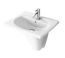 Simpolo Wash Basin SILEX Integrated Half Pedestal_0