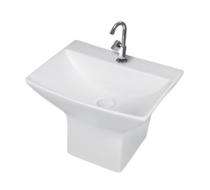 Simpolo Wash Basin SABRINA Integrated Half Pedestal_0