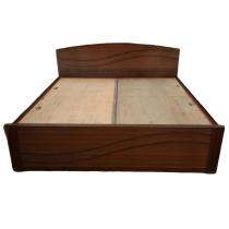 Wood Box Double Bed 70 x 90 inch Brown_0
