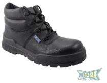 Safetix Real Leather Steel Toe Safety Shoes Black_0