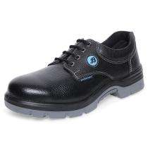 Bata Safe Master Sure Buff Barton Print Leather Steel Toe 200 J Safety Shoes Black_0