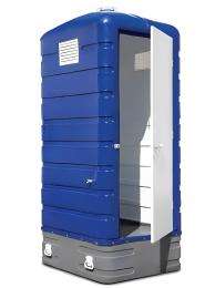 Sintex PVC 7 ft Portable Toilet Cabin White and Blue_0