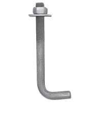 M16 - M80 Mild Steel Foundation Bolts L Shape 600 mm_0