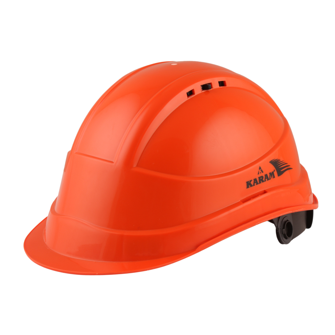 Karam Polypropylene Copolymer Chrome Orange Air Ventilated Safety Helmets PN542_0