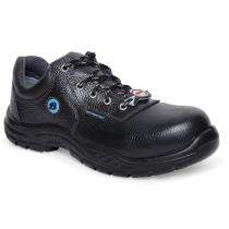 Bata Olivia SD OXF Buff Barton Print Leather Steel Toe 200 J Safety Shoes Black_0