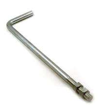 M10 Mild Steel Foundation Bolts L Shape 2000 mm_0