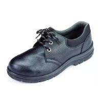 Leather Steel Toe Safety Shoes Black_0
