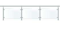 JSK Aluminium Handrail Polished 4 x 2 ft_0