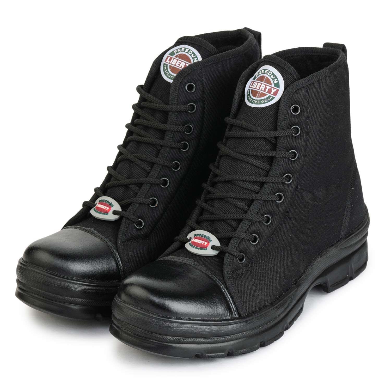 Liberty HUNTER-BOT Canvas Steel Toe Safety Shoes Black_0