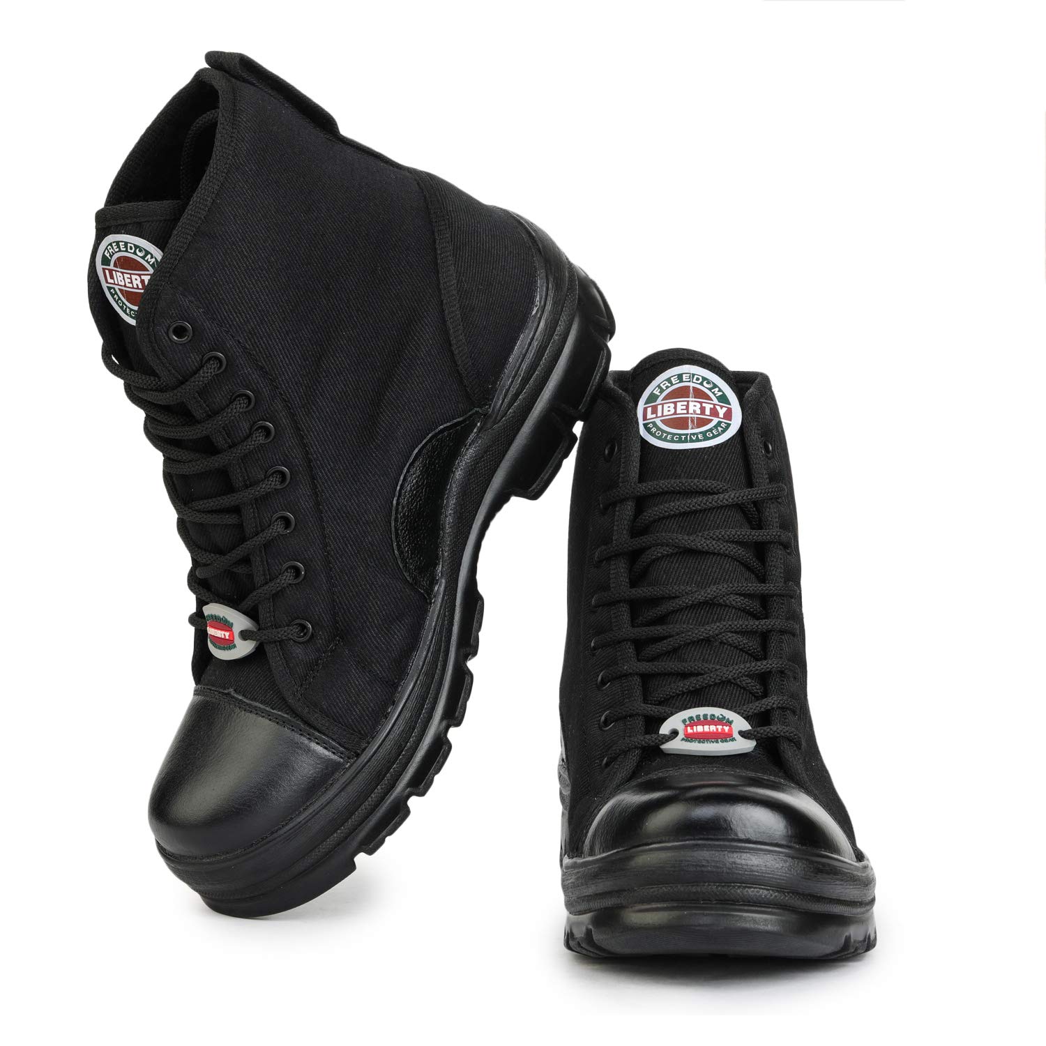 Liberty HUNTER-BOT Canvas Steel Toe Safety Shoes Black_1