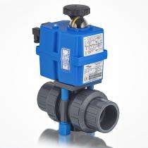 Plast O Matic 1/2 - 2 inch Manual Ball Valves Threaded Electrically Actuated_0