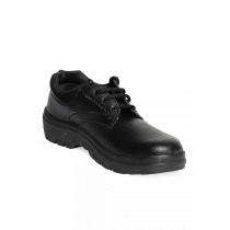 Safegaurd Real Leather Steel Toe Safety Shoes Black_0