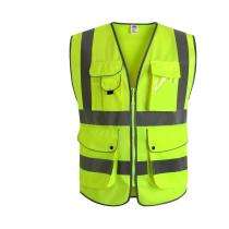 Polyester Safety Jackets L Without Sleeves Green_0