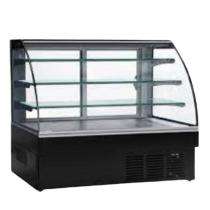 3 Shelves Food Display Counter Black_0