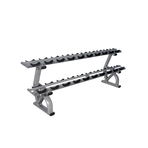 Roma Mild Steel 2 Tier Dumbbell Rack 10 Pairs_0