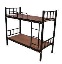 Mild Steel Bunk Double Decker Bed 6 x 3 ft Black_0