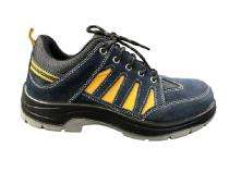 Eyevex Suede Leather Steel Toe Safety Shoes Black_0