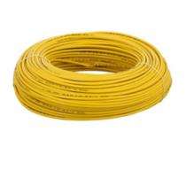 1 sqmm FR Electric Wire Yellow 100 m_0