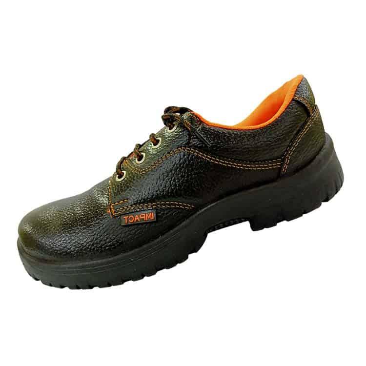 Udyogi Tango Impact Rexin Steel Toe Safety Shoes Black_0
