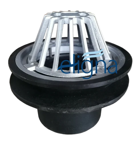 Eligna 1 - 6 mm Cast Iron with Aluminium Gratings 4 x 4 inch Powder Coated ERD100_0