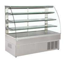 4 Shelves Food Display Counter Silver_0