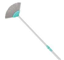 LIMPO Plastic No Dust Broom Aqua Green_0