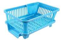 Atevon Plastic Rectangular Basket Kitchen Storage Organiser 30 x 44 x 13 cm_0