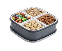 Atevon Plastic Rectangular Multipurpose Kitchen Storage Organiser 28.4 x 22.6 x 12.9 cm_0