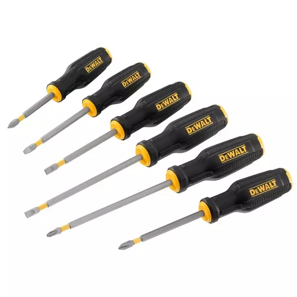 DEWALT 36.8 x 30.7 x 3.8 cm Screwdriver Set 6 Piece Phillips_0