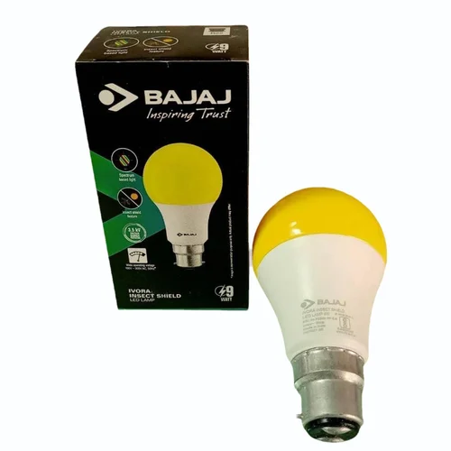 Bajaj 9 W Warm White B22 1 piece 15000 h LED Bulbs_0