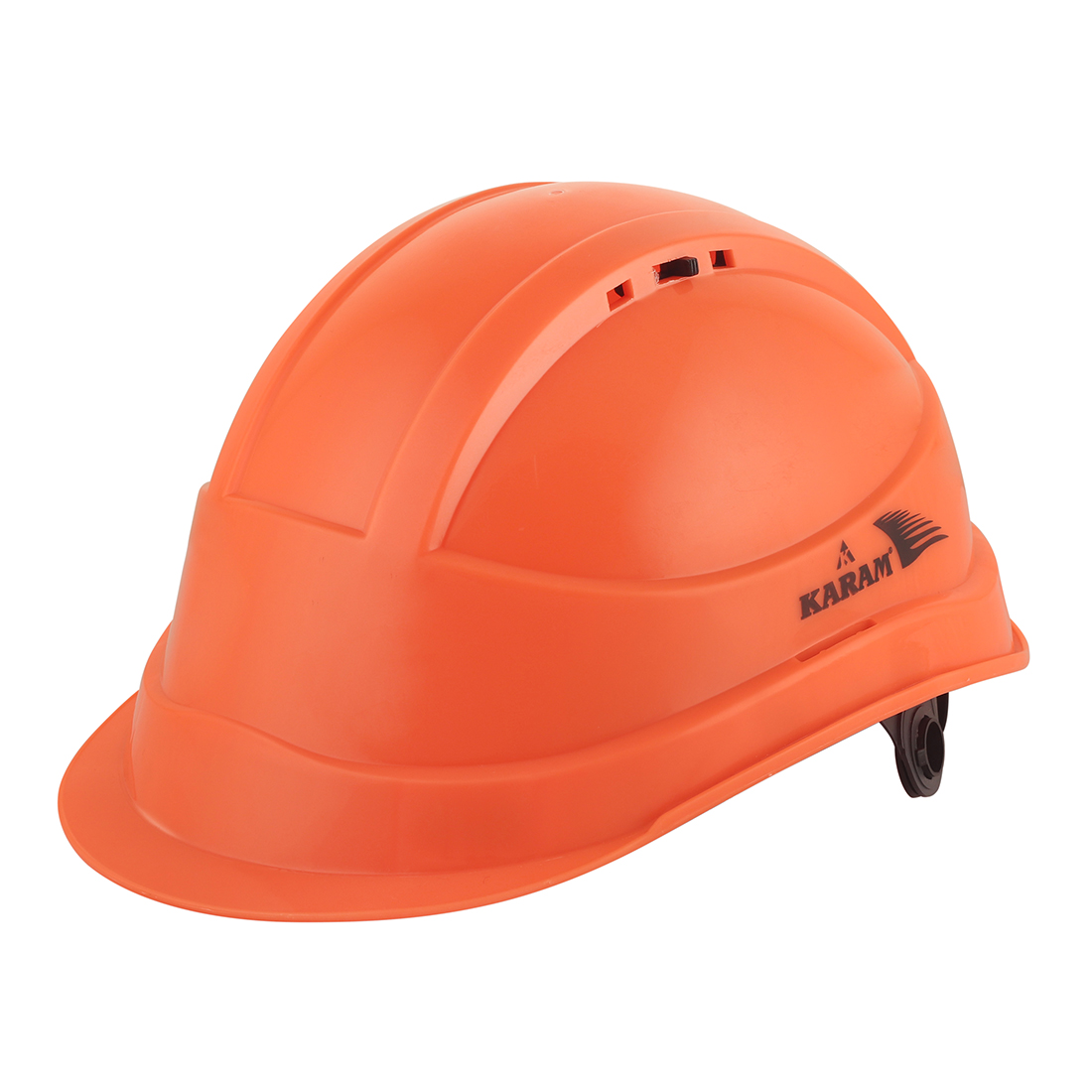 Karam Polypropylene Copolymer Fluorescent Orange Air Ventilated Safety Helmets PN542_0