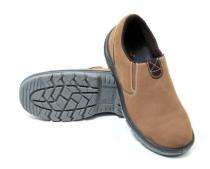 Omni Buff Nuback Steel Toe Safety Shoes Brown_0