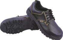 GALISTA Real Leather Steel Toe Safety Shoes Black_0