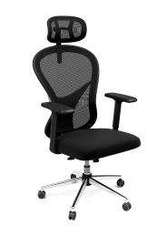 Mano Revolving Black 985 x 635 x 605 mm Mesh Office Chairs_0