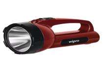 Wipro Lithium Ion Red and Black 8 inch Torch_0