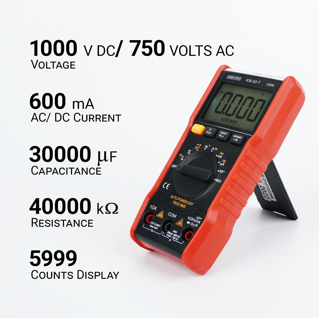 KUSAM-MECO KM 60-T Multimeter LCD_2