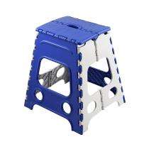Stools Folding Plastic Blue and White_0