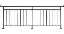 Empire Galvanized Steel Handrail Powder Coated 4.5 x 3.5 ft_0