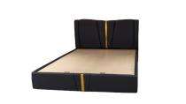 Engineered Wood Box Double Bed 76 x 80 inch Brown_0
